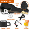 3rd Avenue 3/4 Size Electric Bass Guitar Pack - Black