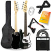 3rd Avenue 3/4 Size Electric Bass Guitar Pack - Black